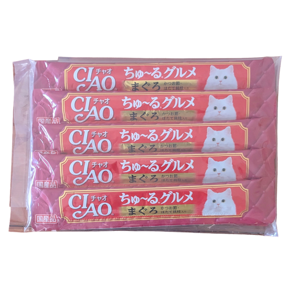 Made in Japan Inaba cat Churu, I made a 14ｇ×10-stick pack for trial use.