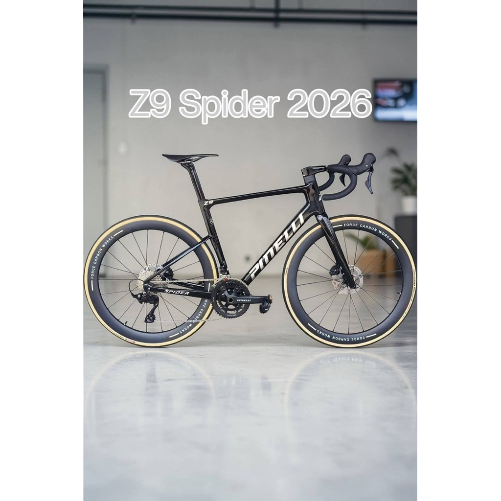 👉 PINELLI Z9 SPIDER 2026 เสือหมอบคาร์บอน Shimano 105 2x12sp ดิสเบรค พร้อมปั่น
