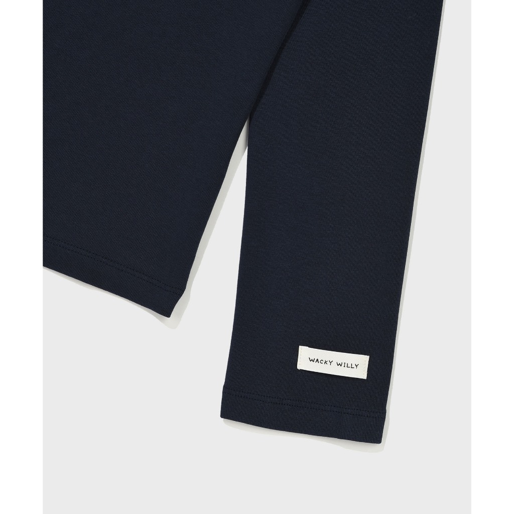 WACKY WILLY เสื้อแขนยาวรุ่น Women Lily Basic Cotton Long Sleeve Navy (80021SBCLSW_S6NAXX) — صورة 5