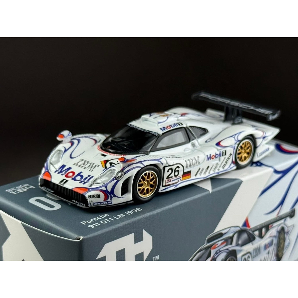 ▫️Porsche 911 GT1 LM 1998 ชิ้นส่วนฝากระโปรงหน้า/หลัง เป็นแม่เหล็ก Scale 1:64 ยี่ห้อ Trends Hobby