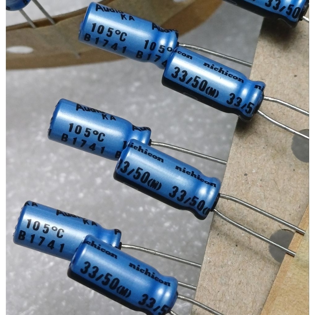 Nichicon Audio KT 3.3uf 50v capacitor ตัวเก็บประจุ คาปาซิเตอร์