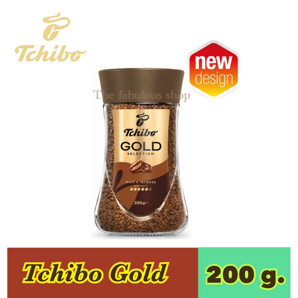 [Exp:01.2027]Tchibo GOLD Selection Instant Coffee 200 g. ทชิโบ โกลด์ ซีเล็คชั่น กาแฟสำเร็จรูป 200 กรัม จำนวน 1 ขวด