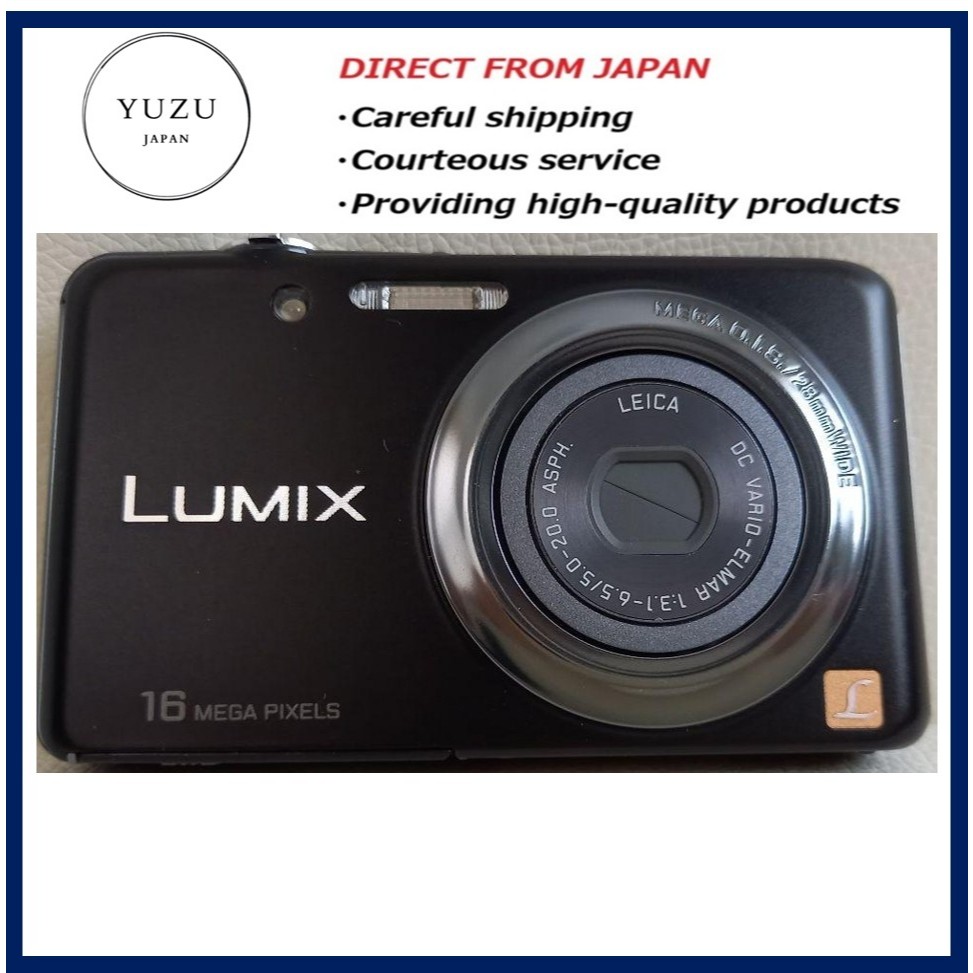Pre-owned Product LUMIX DMC-FH7 Black 16.1MP Digital Camera Y2K Aesthetic Compact Digicam | 4x Optic