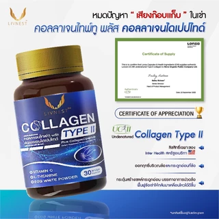 [แพ็ค4กระปุก]Donutt Brand คอลลาเจน Type II + Collagen Dipeptide บำรุงข้อ กระดูกอ่อน ผิวสุขภาพดี แคปซูลทานง่าย(30 แคปซูล)