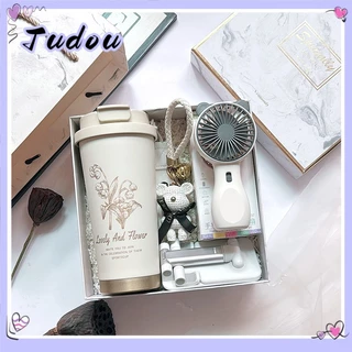 Birthday Giftสไตล์ไทยขายดี 60+,ของขวัญบริษัท ส่งให้เพื่อนส่งแฟนให้เพื่อนสนิท กล่องของขวัญสีขาวละเอียดอ่อน, ถ้วยกาแฟทุกวั