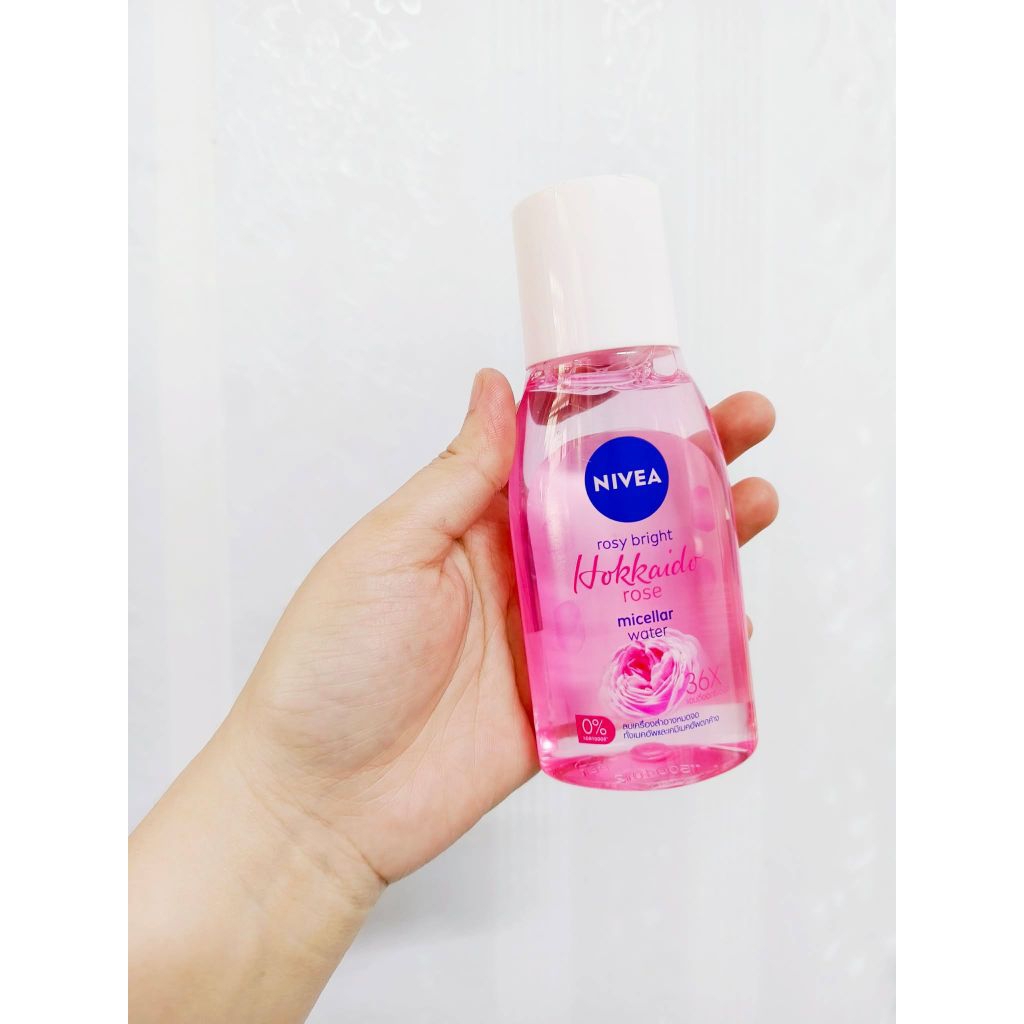 Nivea นีเวีย โรซี่ ไวท์ ฮอกไกโด โรส ไมเซล่า วอเตอร์ 400 มล. คลีนซิ่ง เช็ดเครื่องสำอาง