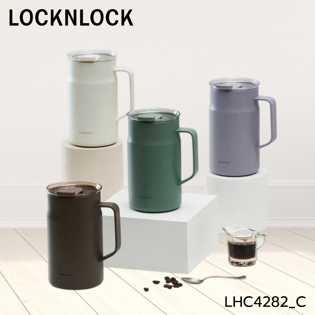 LocknLock แก้วน้ำเก็บอุณหภูมิ METRO CAFE CERAMIC MUG 600 ML. - LHC4282_C