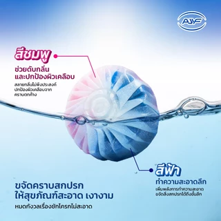 AJYF ก้อนดับกลิ่นชักโครก กลิ่นซากุระ หอมสดชื่น กำจัดกลิ่นอับ ทำความสะอาดชักโครก ใช้ง่าย ใช้ได้นาน 1กล่อง 6ก้อน