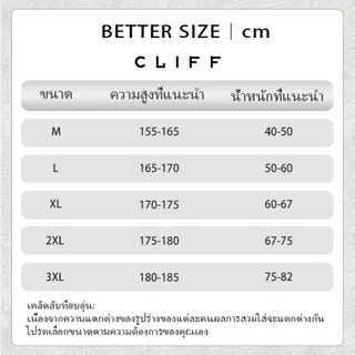 CLIFF กางเกงยีนส์ ป้ายปัก การออกแบบกระเป๋า แบบหลวมลำลอง แฟชั่นยอดนิยม