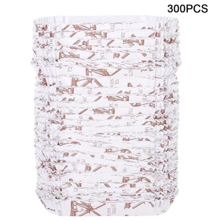 (แพ็ค 300 ชิ้น) ถ้วยคัพเค้กกระดาษจีบ กระทงทรงรี กระดาษอบขนม