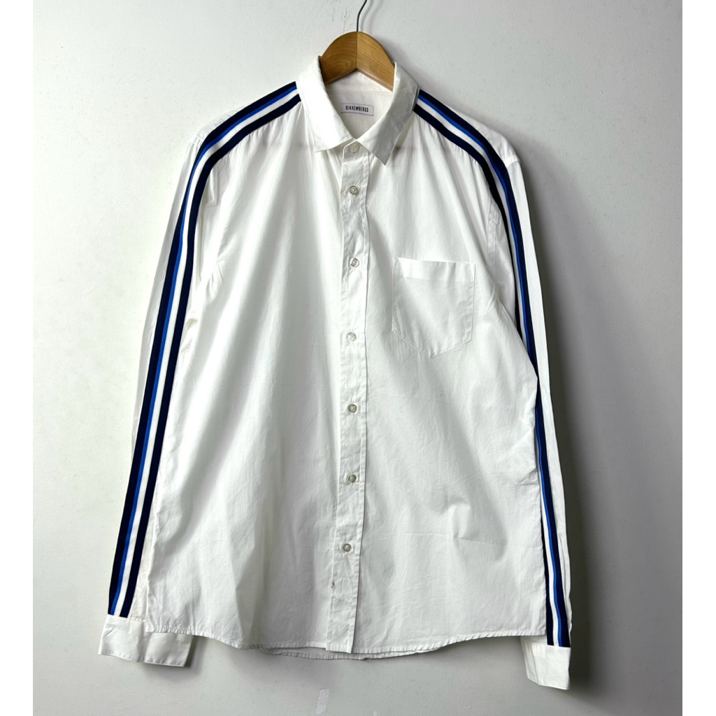 dirk.. white cotton shirt made in italy