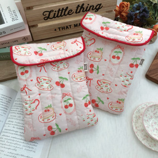 กระเป๋าใส่หนังสือ ♡ʕ·ᴥ·ʔ📚 ขนาด A5 | Cherry Tea Time 🍒☕