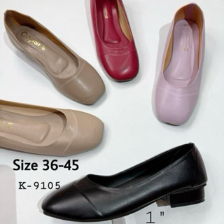 รองเท้าทรงหัวตัด ไซซ์ใหญ่ส้นสูง 1 นิ้ว ถูกระเบียบรุ่น k-9105…