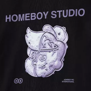 HOMEBOY เสื้อBOXY HB.MAX.COOKIES.HEAD.BOXY คอตตอน100% ใส่ได้ทุกวัน