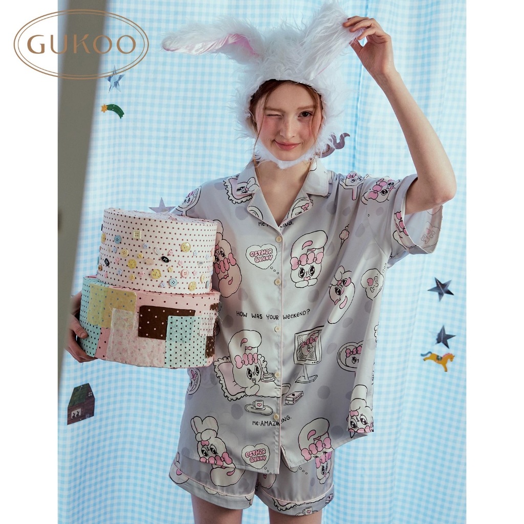 Gukoo Short-sleeved Pajamas esther bunny