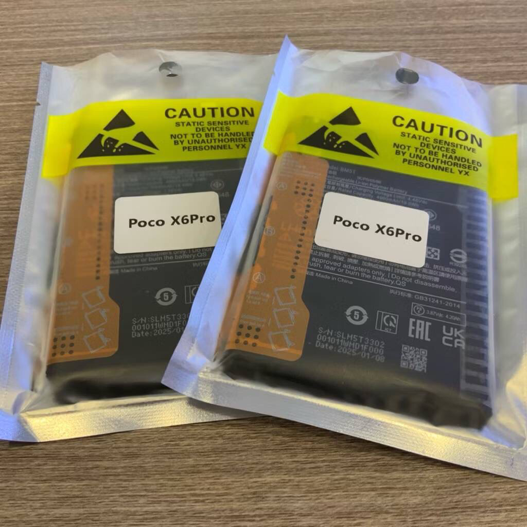 Battery แบตเตอรี่ poco x6 pro model BM5T ความจุ 5000mAh รับประกัน 6 เดือน พร้อมชุดไขควง และกาว 1 ชุด goke