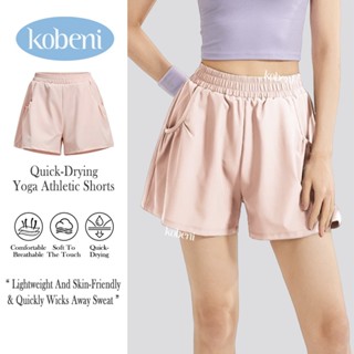 ⭐KOBENI⭐กางเกงออกกำลังกายขาสั้น กางเกงโยคะ กางเกงวิ่ง 2in1 ม…