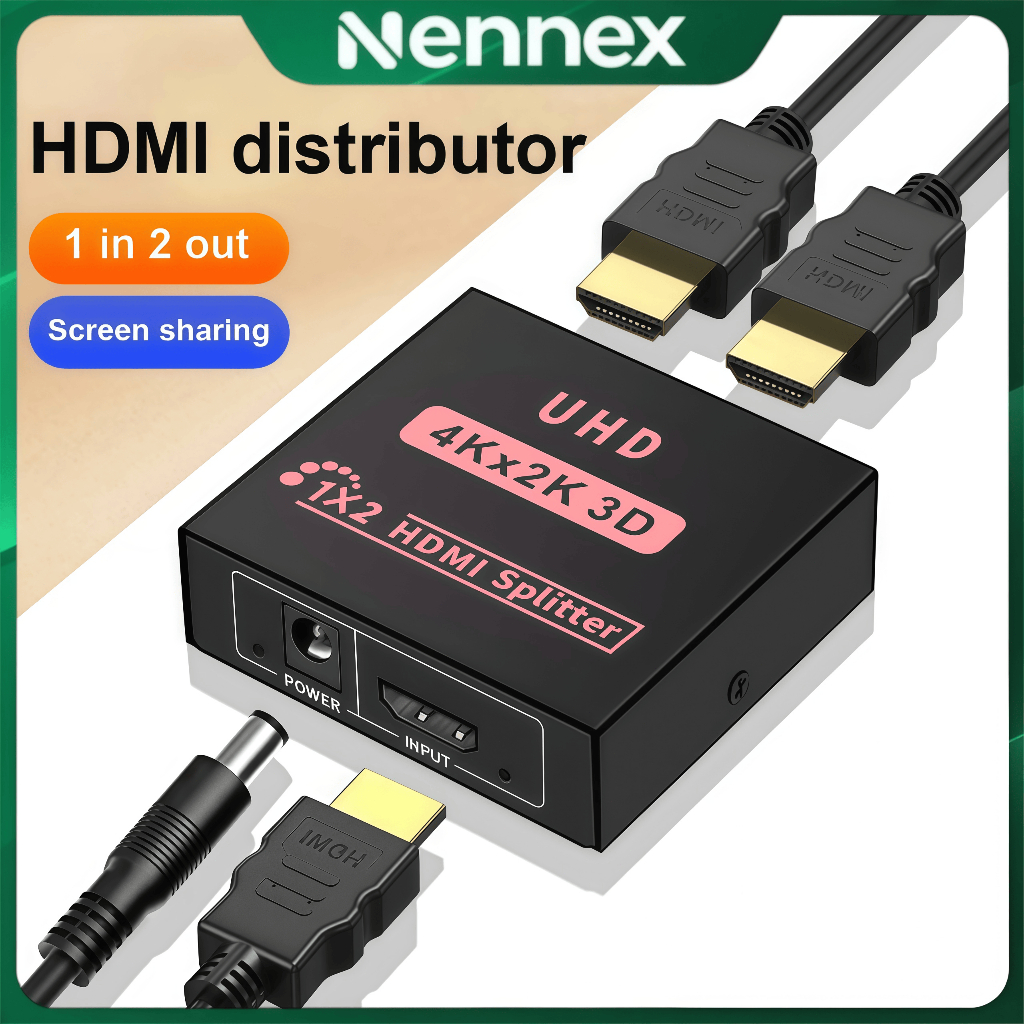 สวิตช์ HDMI 4K 2 พอร์ตแบบสองทิศทาง 1x2 / 2x1 รองรับ Ultra HD 4K 1080P 3D HDR HDCP สำหรับ PS4 Xbox HD