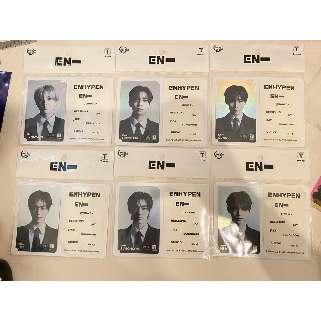 บัตร tmoney ENHYPEN พร้อมส่งไม่ต้องรอพรี