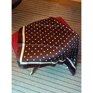 [มีภาพง่ายจริง]ผ้าโพกผม ผ้าโพกหัวลาย polkadot สีน้ำตาล🤎 ผ้าโพกหัวลายจุดส่งจากไทยค่ะ มีภาพงานจริงค่ะ