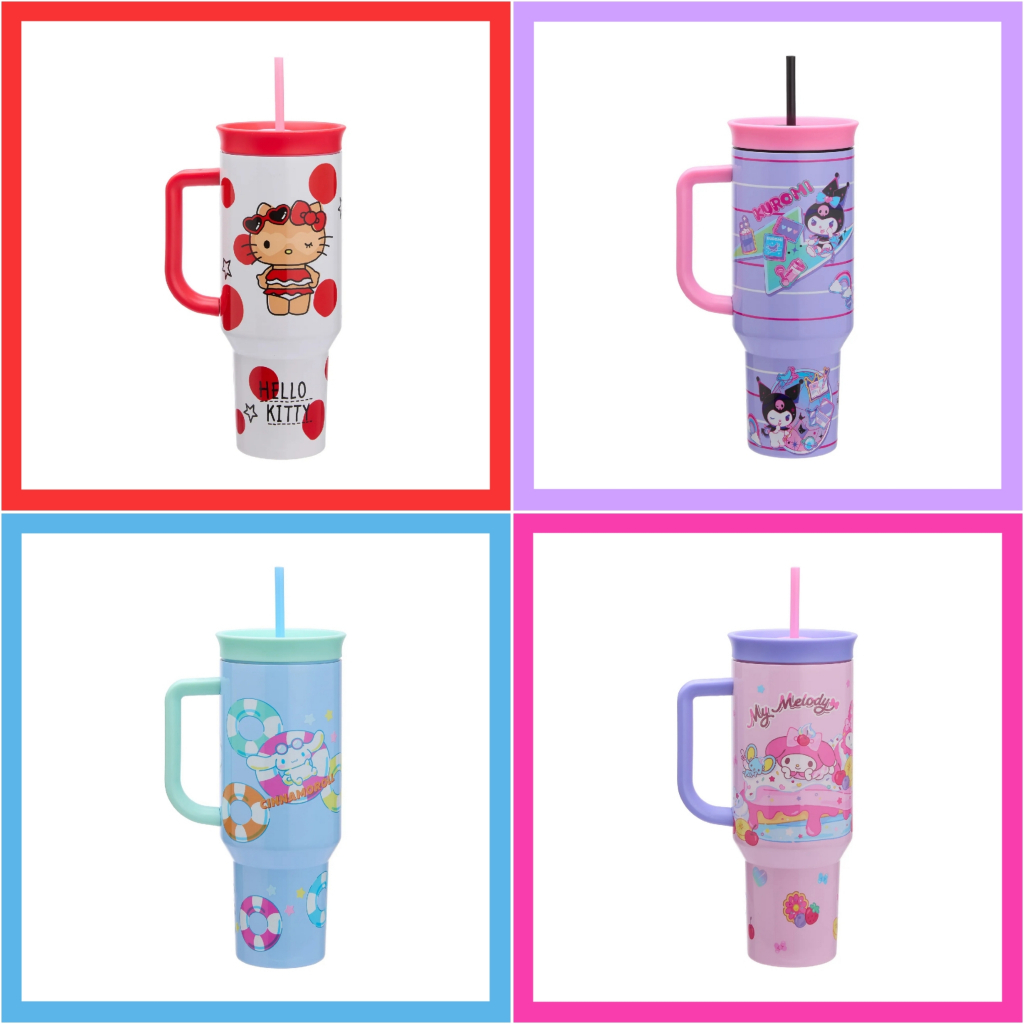 💙 แท้ 100% ขวดน้ำ Sanrio Stainless Tumbler 💜 กระบอกน้ำ สแตนเลส กระติกน้ำ แก้วน้ำ เก็บร้อนเย็น