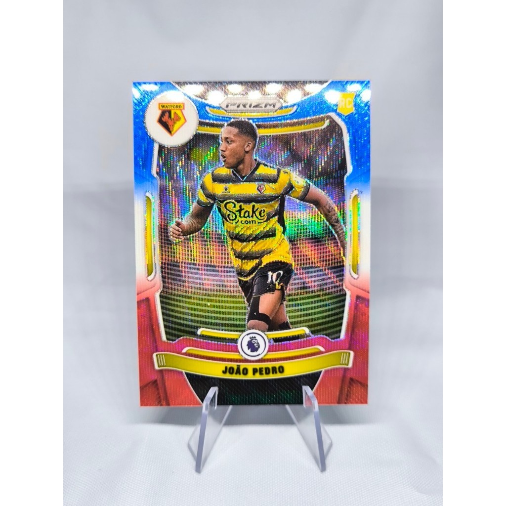 การ์ดฟุตบอล Panini Prizm Joao Pedro RC Premier League Soccer Cards Watford 2021-22