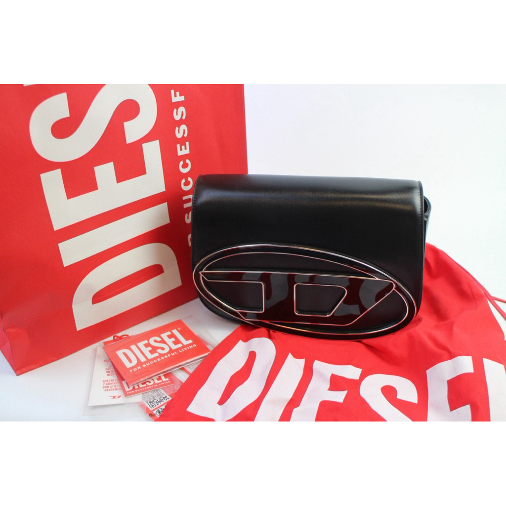 กระเป๋าหนัง Diesel 1DR Leather Crossbody Bag L