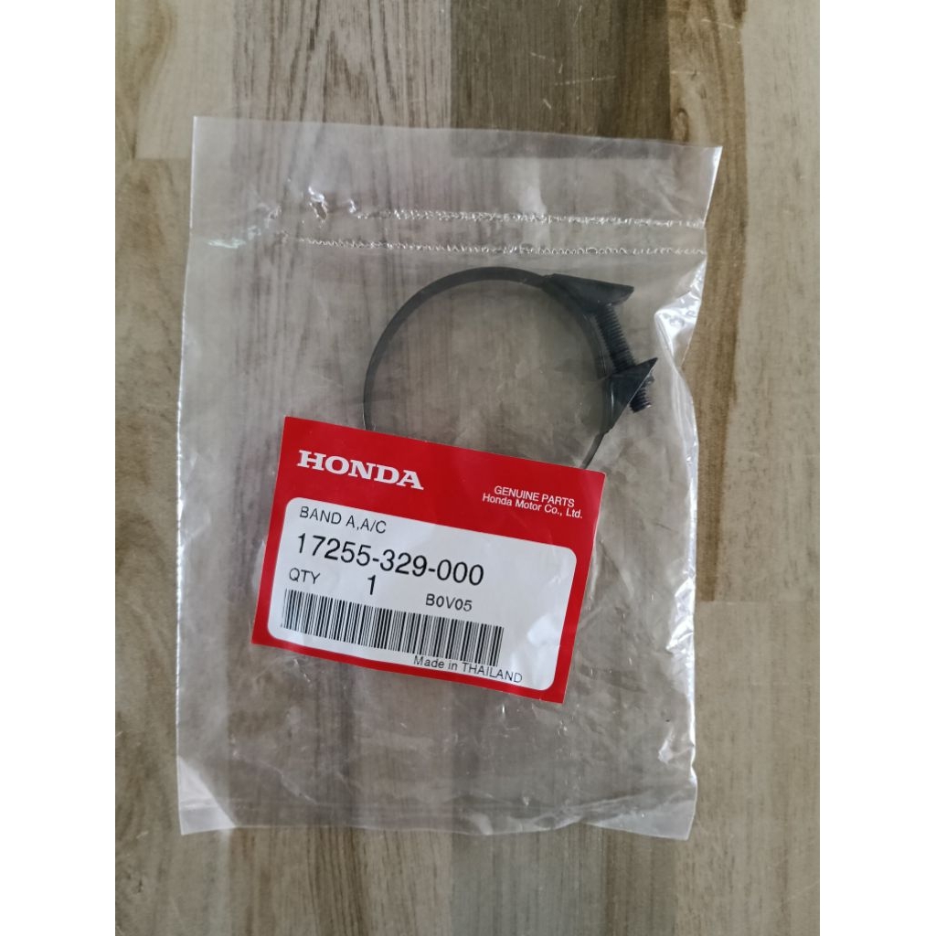 เข็มขัดรัดท่อยางหม้อกรอง HONDA Wave125S,R,X /125Sบังลม คาร์บู/ดรีม125 แท้เบิกศูนย์ 17255-329-000