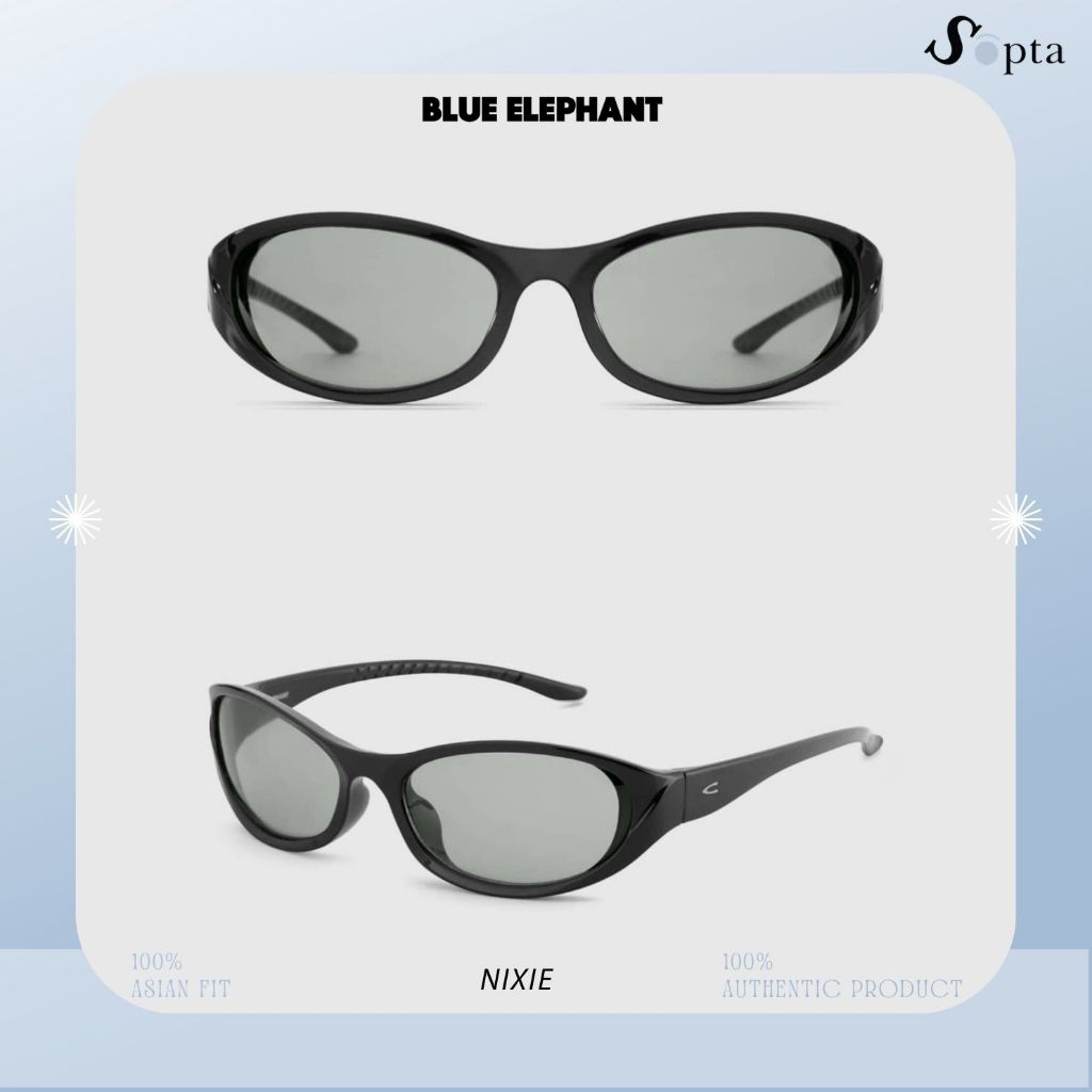 (พร้อมส่ง ไม่ต้องรอพรี🇰🇷) แว่นตา แว่นกันแดด Blue elephant Active รุ่น NIXIE black