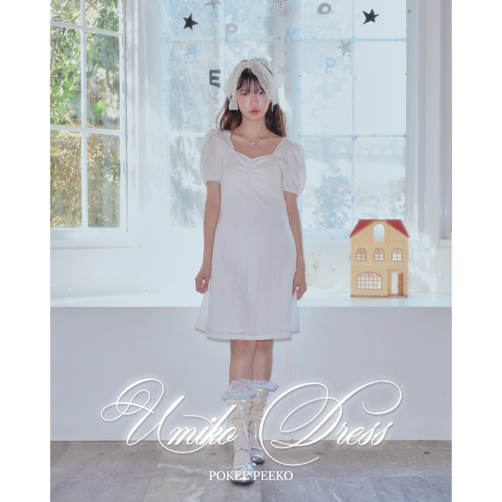 POKEE UMIKO DRESS เดรสสั้นแขนตุ๊กตา🧸✨