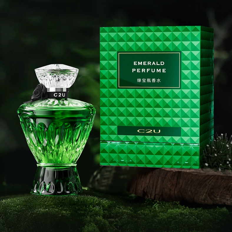 น้ำหอม C2U Emerald Perfume 75 ml หอมนุ่มนวล นำด้วยกุหลาบ เลม่อนและวนิลา