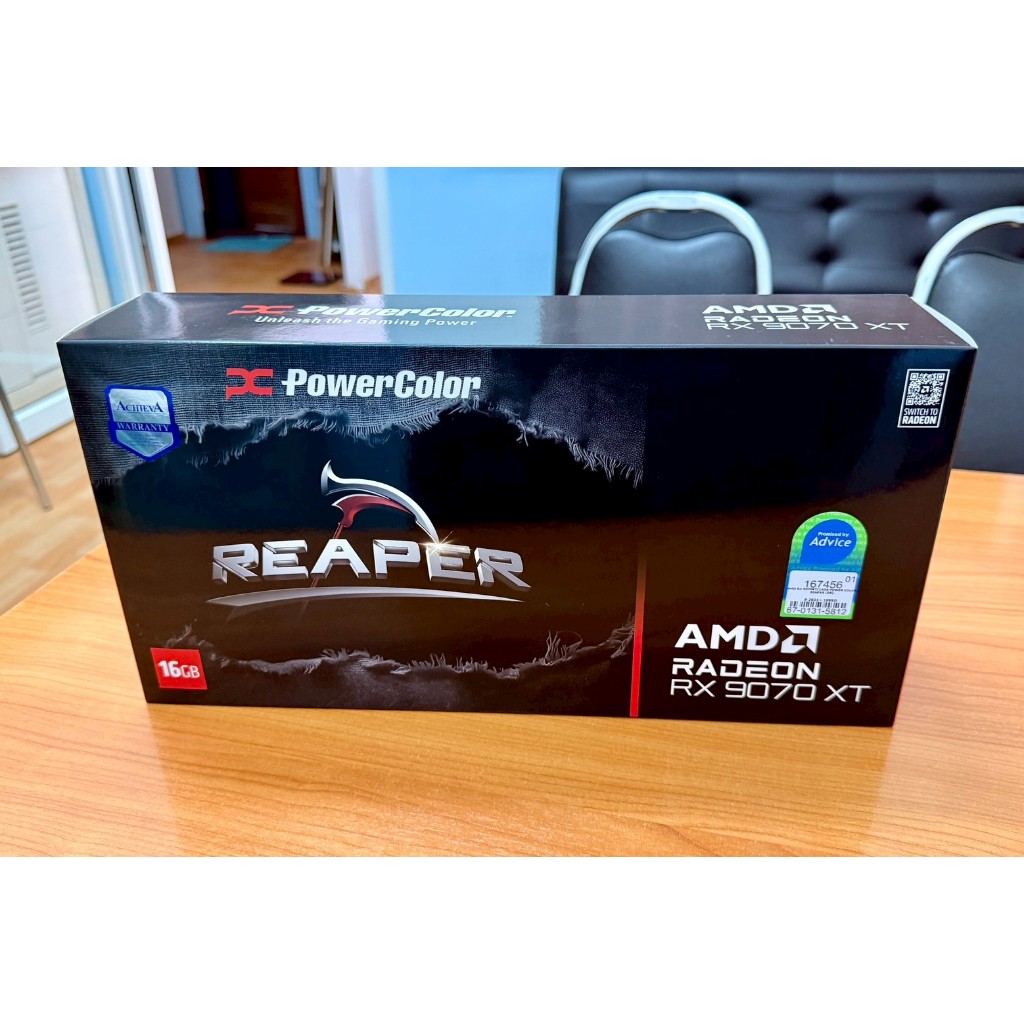 POWERCOLOR REAPER AMD RADEON RX 9070 XT 16GB GDDR6 (สภาพ 99% ใช้งานครั้งเดียว ประกัน ADVICE 2 ปี 10 