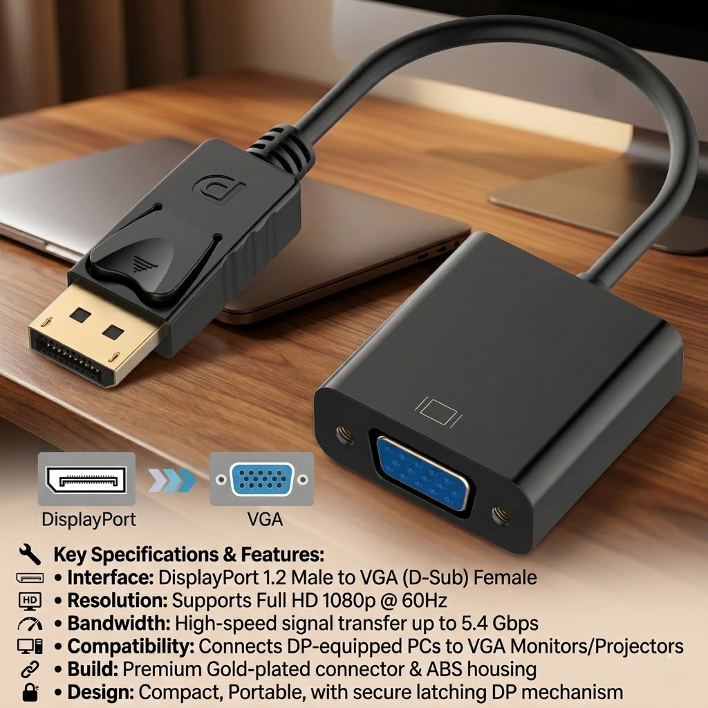 Adapter แปลงสัญญาณ Display to VGA