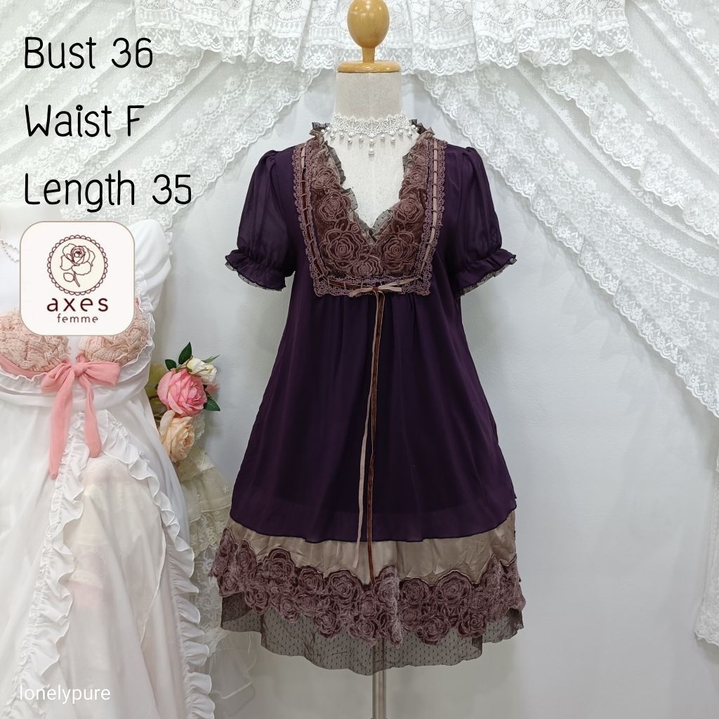 Axes Femme เดรสญี่ปุ่น มือสอง