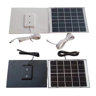 แผงโซล่าเซลล์ 10W สายชาร์จType-C สายยาว1.7M แผงโซล่าขนาดใหญ่ กล้องวงจรปิด กันน้ำกันฝน YOOSEE&V360Pro