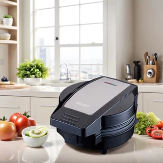 Lecon 600W 3ใน1 เครื่องทำวาฟเฟิล เครื่องอาหารเช้า สามารถทำโดนัท วาฟเฟิล คุกกี้ รับประกัน 1ปี