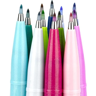 Pentel Brush Sign Pen ปากกาพู่กัน สีพาสเทล สำหรับ Calligraphy