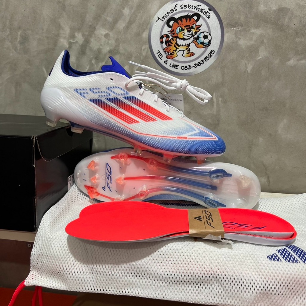 ⬜️Adidas F50 Elite LL FG 🟦Adidas Advancement Pack  รองเท้าฟุตบอล ตัวท็อป ของแท้ มือ1 F50