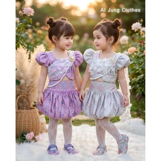 ชุดไทยเด็ก "ฉัตรนลิน" ~ AI Jung Clothes ชุดไทยเด็ก ชุดไทยใส่ไปโรงเรียน