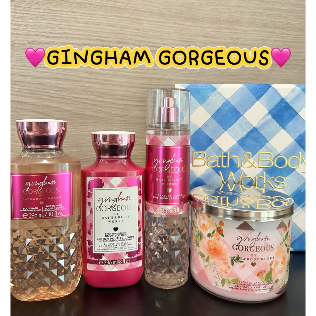 🔴แท้💯%🔴จากShop Bath and Body Works กลิ่น Gingham Gorgeous Body Mist บอดี้มิส ครีมอาบน้ำ โลชั่น Shower Gel , Lotion✅