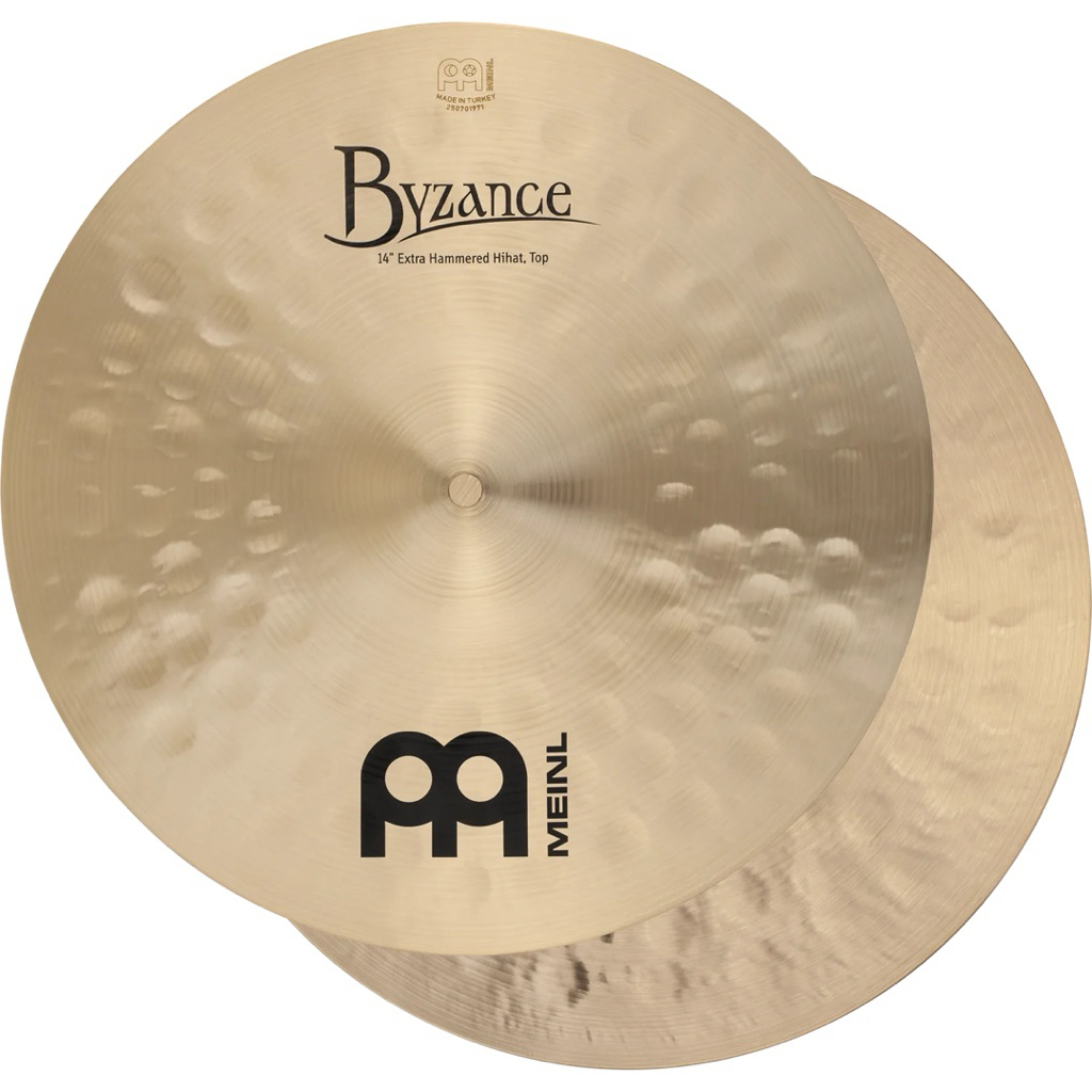 MEINL Cymbals Byzance Traditional Extra Hammered Hihat - 14" (B14EHH)