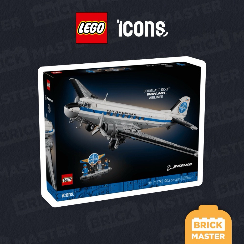 LEGO® Icons 11378 : Douglas™ DC-3™ PAN AM® Airliner (เลโก้แท้ เครื่องบิน แพนแอม)