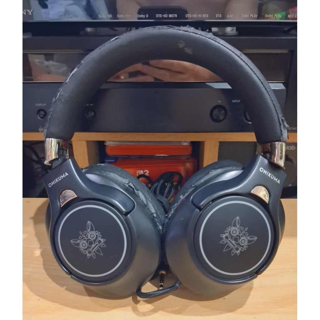 หูฟังOnikuma K9 Gaming Headset มือ2 สภาพดี เสียงออกปกติ แต่ไมค์หายไปกับฟองน้ำลอก
