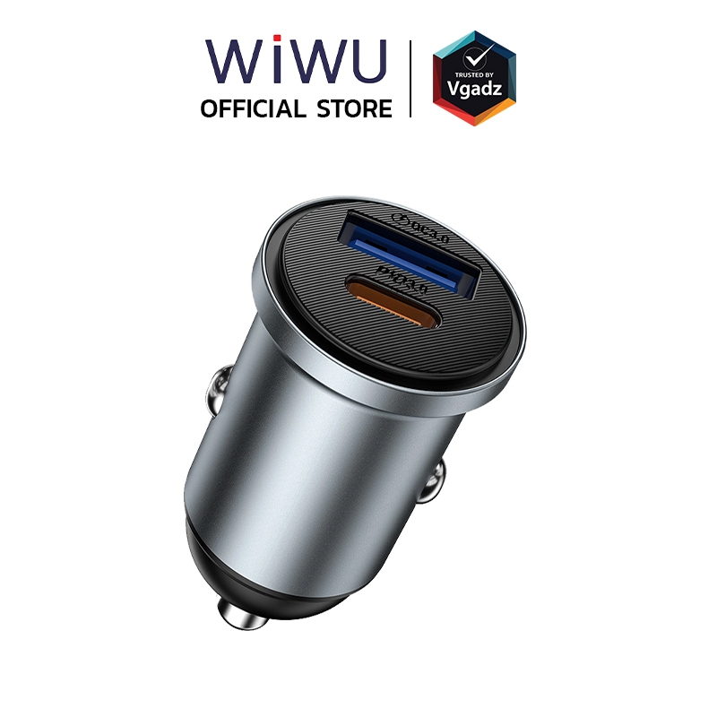WiWU ที่ชาร์จในรถ รุ่น Nano Lite A+C Fast Car Charger 35W (Wi-CC030)
