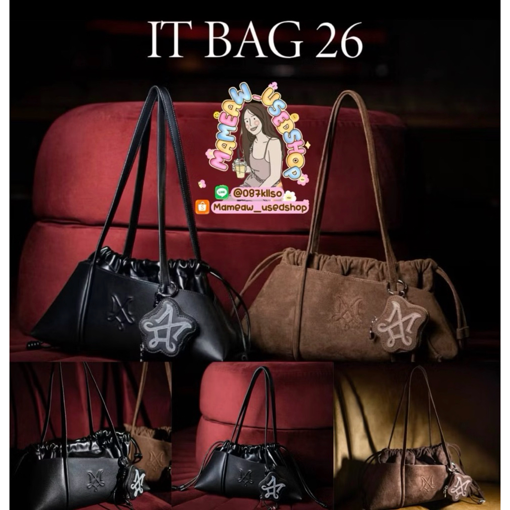 Merge A Day Bag | Merge It Bag 26 • Color Black +เข็มขัดของแบรน์🦨🦔