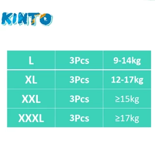 【สินค้าใหม่ลดราคา！！】 kin-to กางเกงว่ายน้ำเด็ก baby diapers L/XL/XXL/XXXL （3Pcs）
