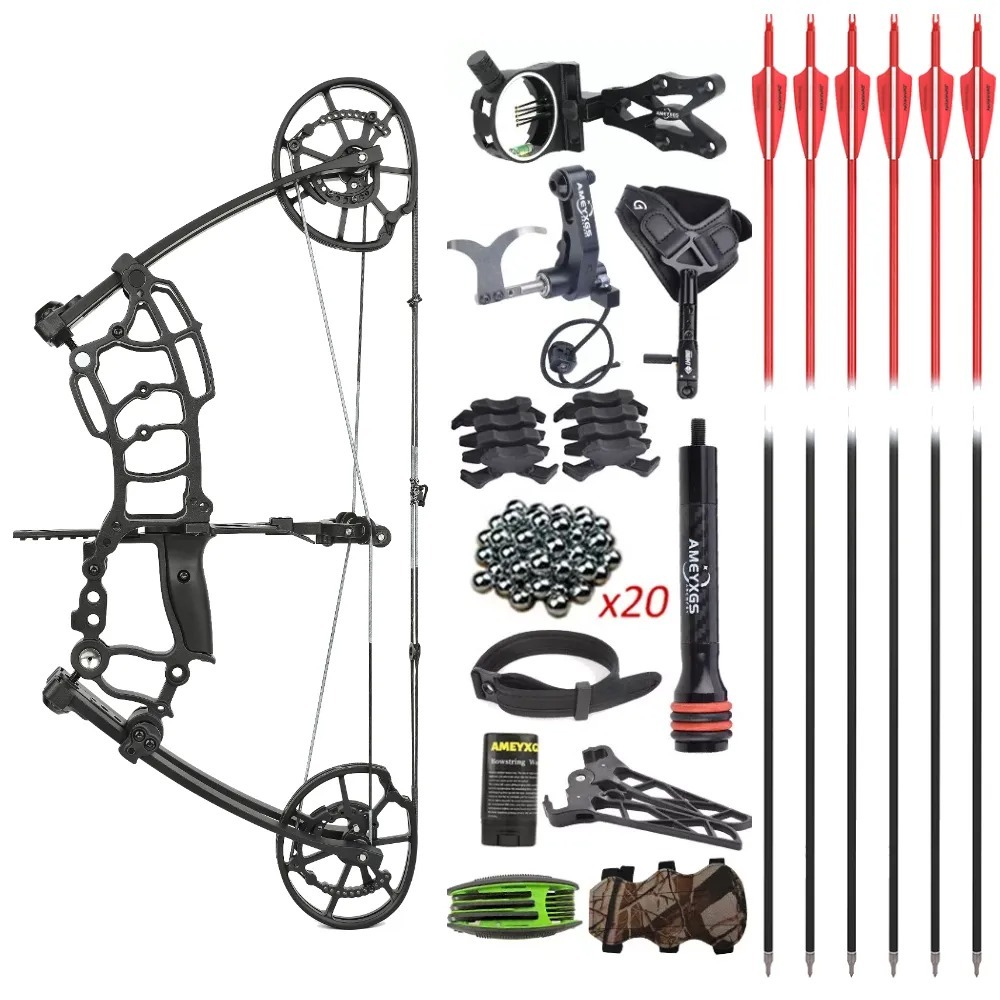 M109KA Compound Bow, Die-Cast Construction, 40-65 LBS, 25-30" Adjustable Draw Length