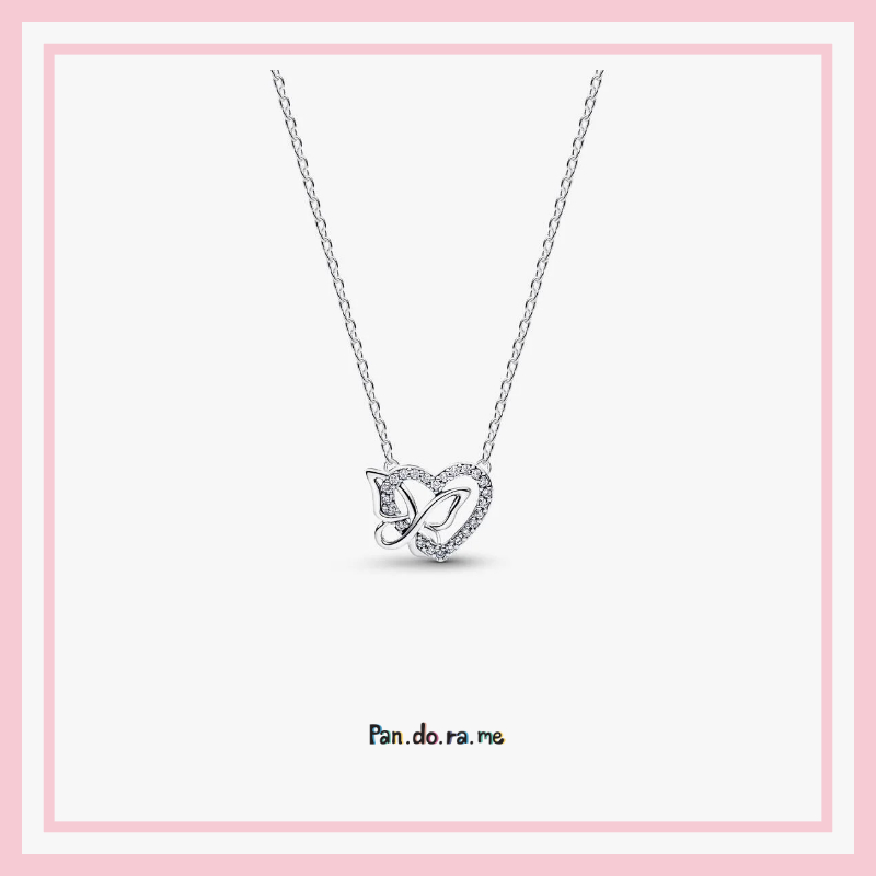 [พร้อมส่ง สินค้าแท้ 💯] New 2026 Entwined Heart & Butterfly Pendant Necklace