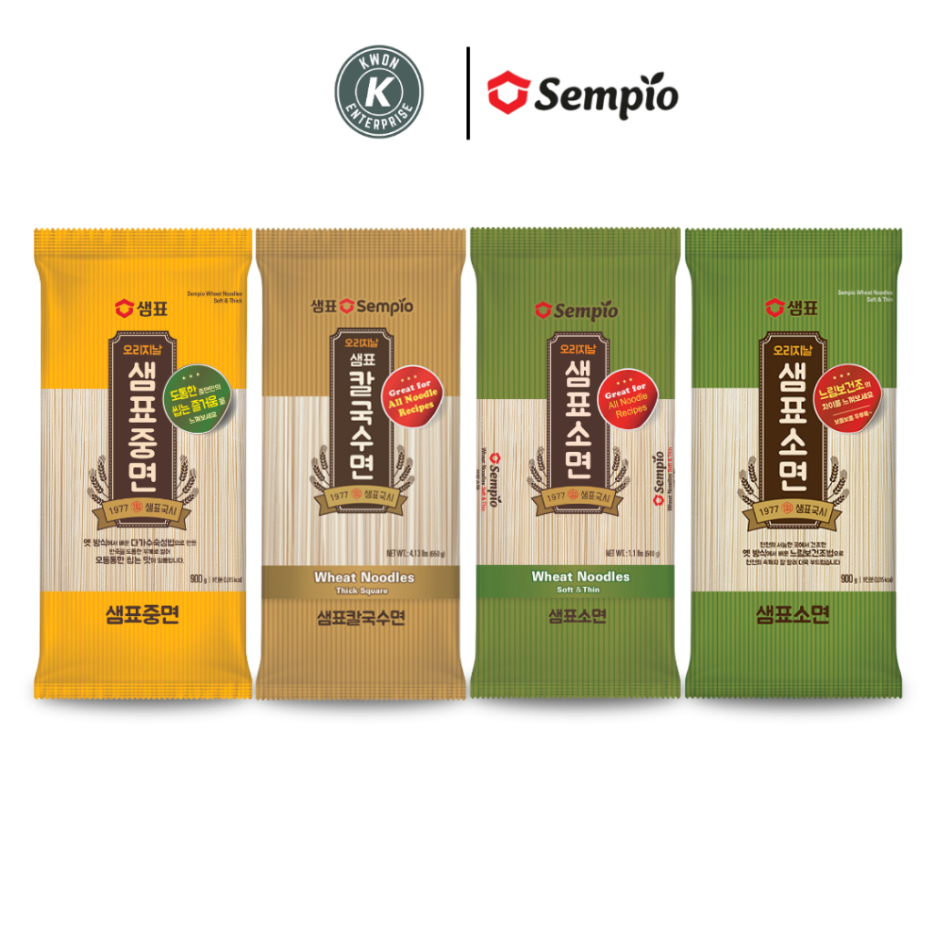 เส้นบะหมี่แห้งเกาหลี ตราเซมเพียว Wheat Noodles (SEMPIO) 500g, 650g, 900g