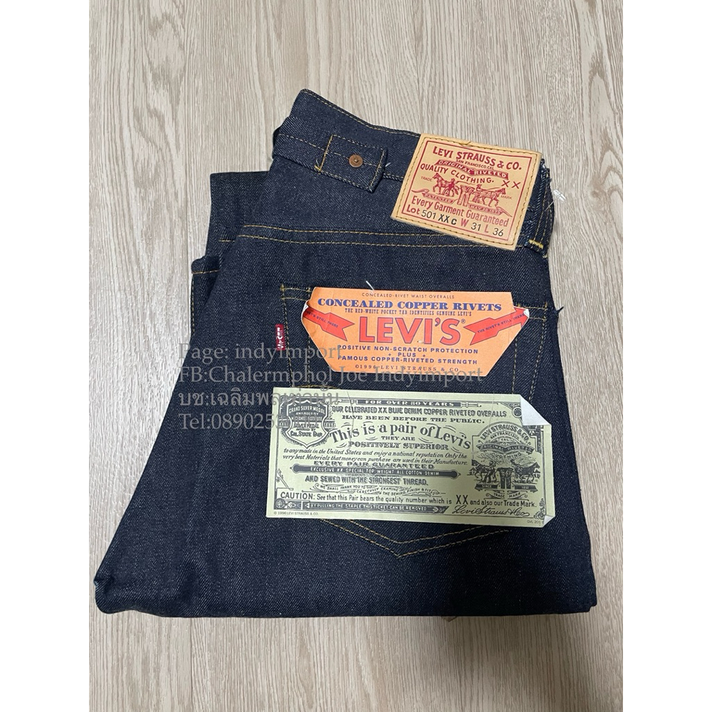 Levis501XXc bigE LVC1937 Size31x36made in usa (deadstock)